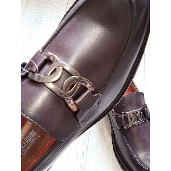 (W-4636) Stacy Adams Mens Hale Moc Toe Bit Slip On Loafers Sz 10 main image 10